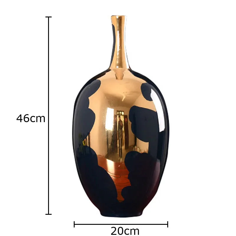 Gold Modern Ceramic Vase