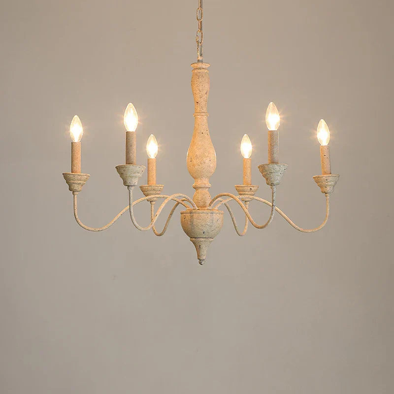 Decorbites™ Französischer Vintage-Holz-Lüster für Wohnzimmer, Esszimmer und Schlafzimmer