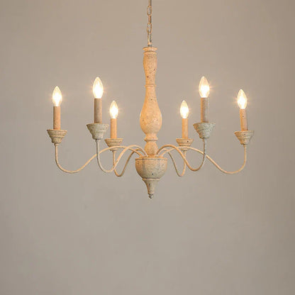 Decorbites™ Französischer Vintage-Holz-Lüster für Wohnzimmer, Esszimmer und Schlafzimmer