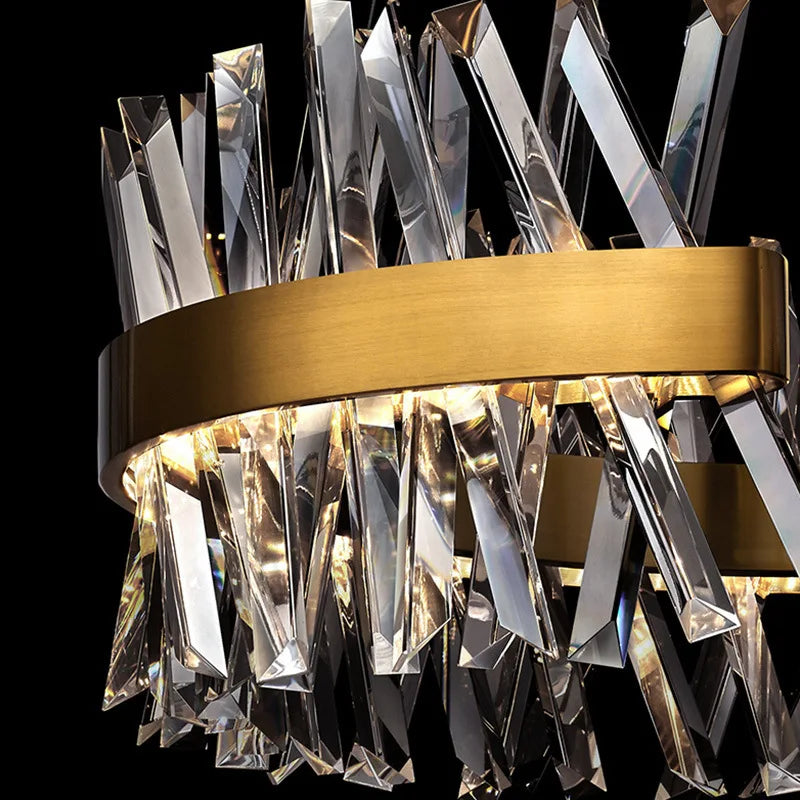 Decorbites™ Gold Metall S-förmige LED-Hängeleuchte für luxuriöse Wohn- und Essbereiche