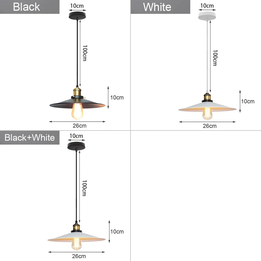 Decorbites™ Industrielle Loft-Hängeleuchte Pendellampe LED Edison Vintage Hängelampe