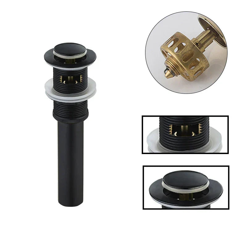 Gold Round Pop-up Drain