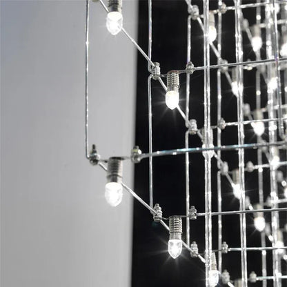 DecorBites™ Cube LED Chandelier for Modern Luxury Living Room & Dining Office Hotel