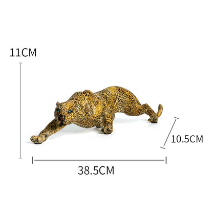Decorbites™ Leopard-Harzstatue: Moderne Afrikanische Wildtier-Panther-Skulptur für Zuhause & Büro