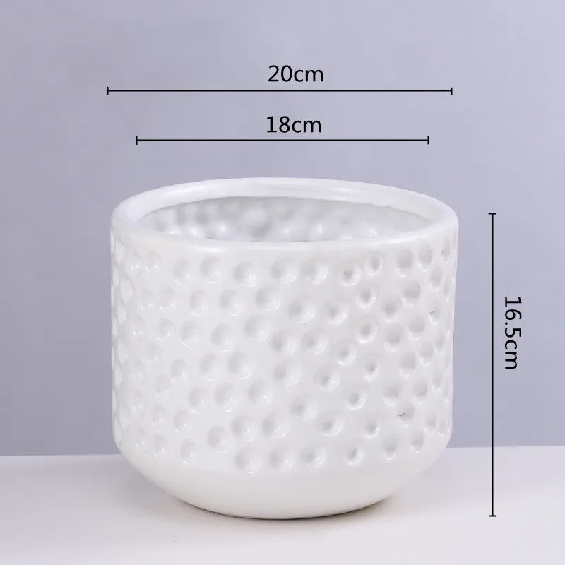 Gold Ceramic Succulent Vase