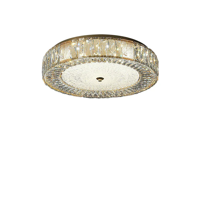 Gold Crystal Glass Ceiling Light