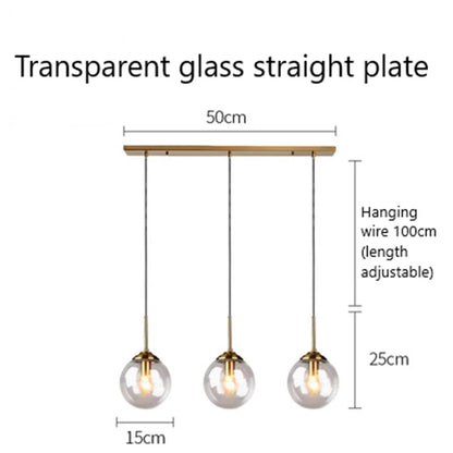 Decorbites™ Glasanhängerleuchten: Nordische LED-Hängeleuchte für Küche, Esszimmer, Schlafzimmer.