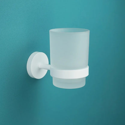 DecorBites™ Bathroom Accessory Set: Towel Rack, Toilet Brush, Paper Holder, Toothbrush Holder, Soap Tray