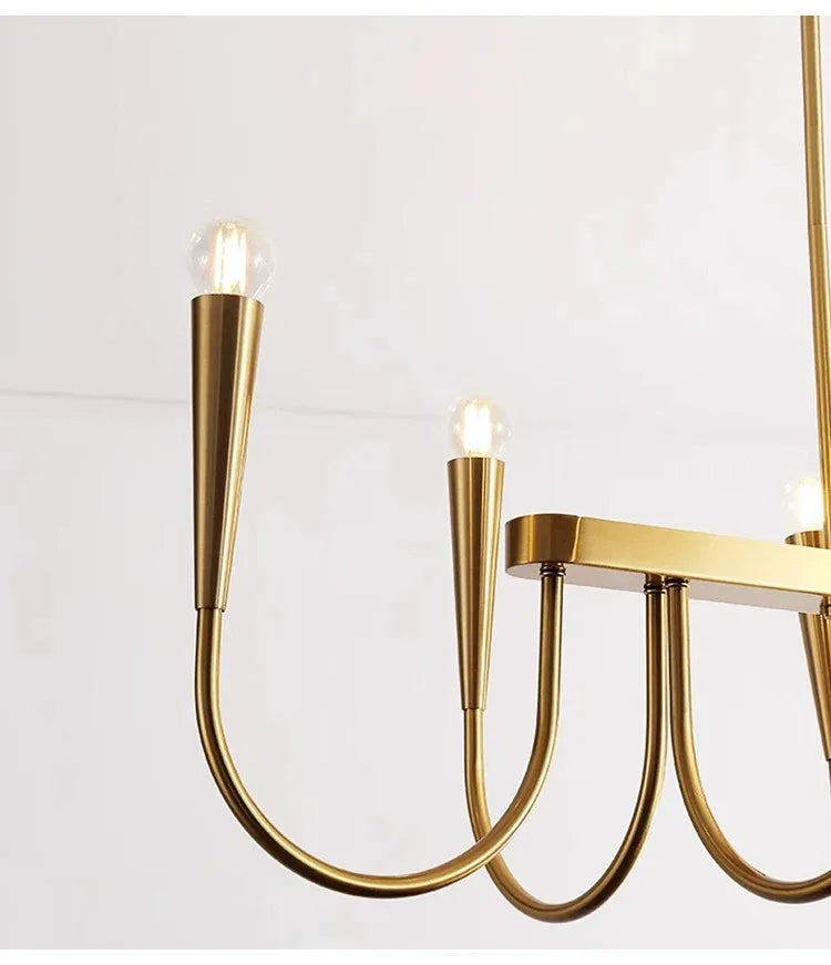 Decorbites™ Französischer Stil Schwarzes Anhängerleuchte Luxuriöse LED-Kronleuchter Raumdekoration