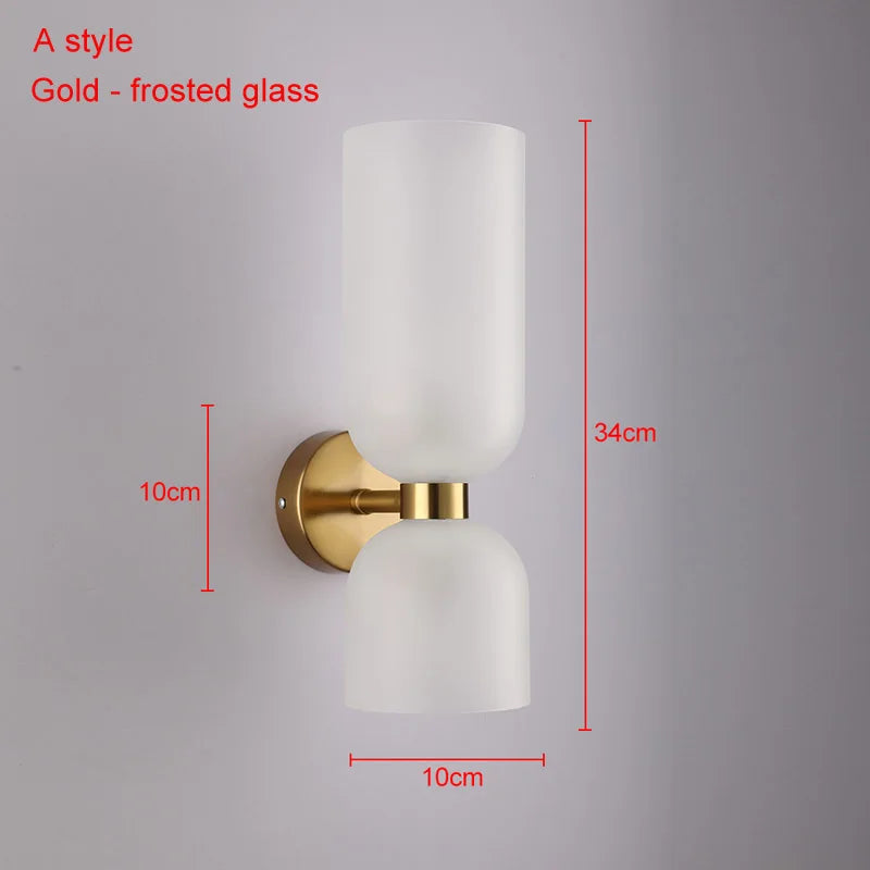 Decorbites™ Glasball-LED-Wandleuchten – Nordisch moderne Wandlampen für Schlafzimmer, Badezimmer, Treppenhäuser