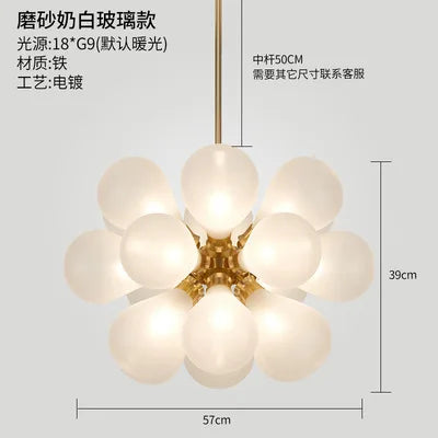 Decorbites™ Glas-Blase Hängeleuchten Kronleuchter Moderne Raumdekoration Deckenpendellampe