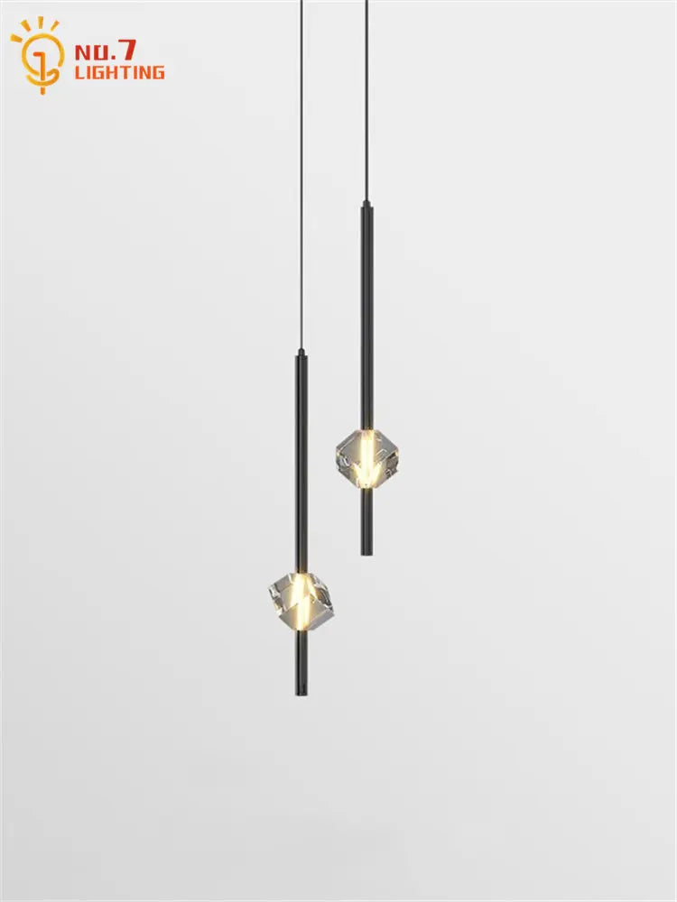 DecorBites™ Crystal Bedroom Pendant Lights LED Modern Minimalist Indoor Lighting