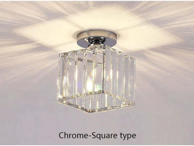 DecorBites™ Crystal LED Chandelier Ceiling Light for Home Decor & Lighting in Various Rooms