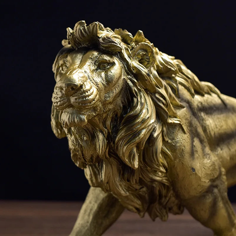 Decorbites™ Löwenkrone-Statue: Abstrakte Tier-Skulptur für Heimdekoration & Geschenke
