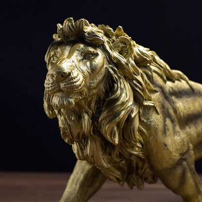 Decorbites™ Löwenkrone-Statue: Abstrakte Tier-Skulptur für Heimdekoration & Geschenke