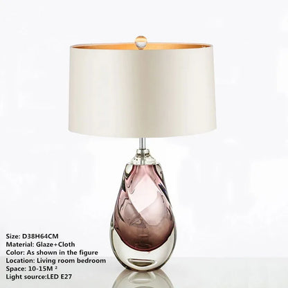 Decorbites™ Glas-Tischleuchte: Moderne Kunst-LED-Schreibtischlampe für Zuhause und Hotel