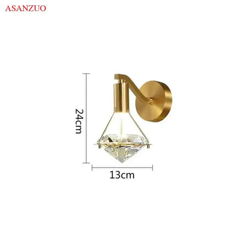 DecorBites™ Crystal Diamond LED Wall Sconce for Luxury Home Decor Lighting