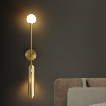 DecorBites™ Gold LED Copper Wall Lamp Sconce for Living Dining Bedroom