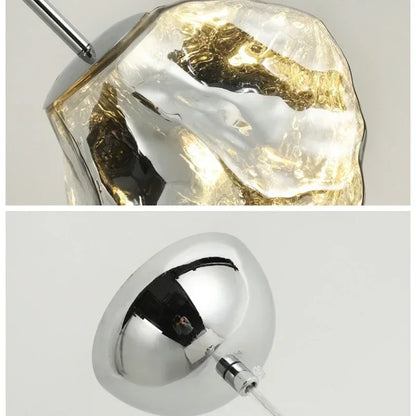 DecorBites™ Ice Glass Pendant Light for Hallway Dining Living Bedroom - Modern Hanging Lamp