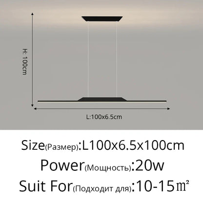 DecorBites™ LED Pendant Lamp - Minimalist Hanging Light for Dining Room & Home Decor