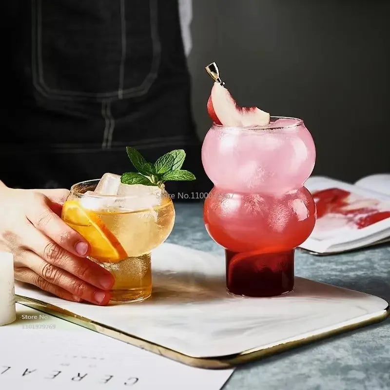 Decorbites™ Kürbisformiges Glasbecher-Set für Kaffee, Whiskey, Wein, Joghurt - 300/520 ml