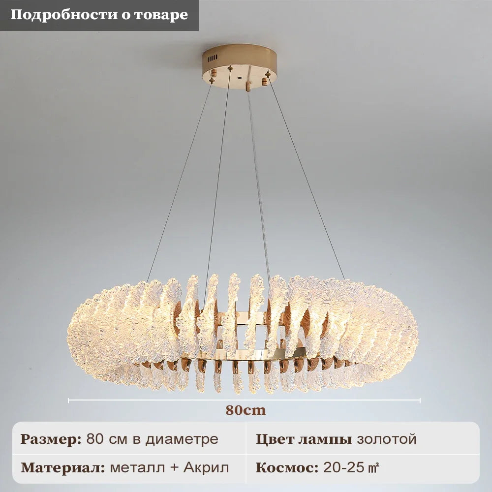 Decorbites™ Korallenblumen-Kristall-Leuchter: Moderne Luxus-LED-Pendelleuchte für Zuhause