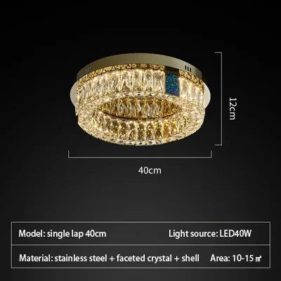 Decorbites™ Crystal-LED-Deckenleuchte: Moderne Edelstahl-Kronleuchter für Wohnzimmer, Schlafzimmer und Küche.