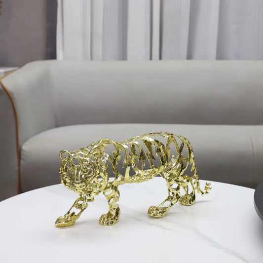 Decorbites™ Goldenes offenes Tier-Skulptur-Set für die Heimdekoration