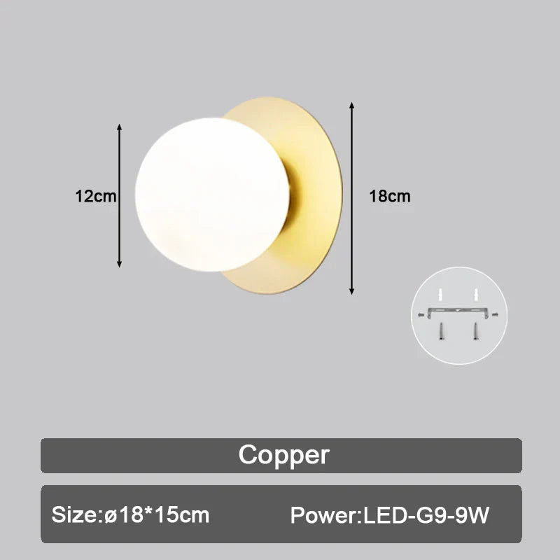 Decorbites™ LED Wandarmatur mit G9-Birnen für Innenbeleuchtung in Schwarz-Gold