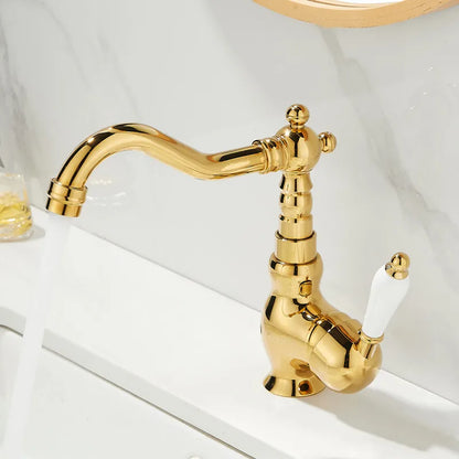 Decorbites™ Gold Beckenarmatur Einhebel-Waschbeckenmischer Heiß-Kalt-Mischbatterie