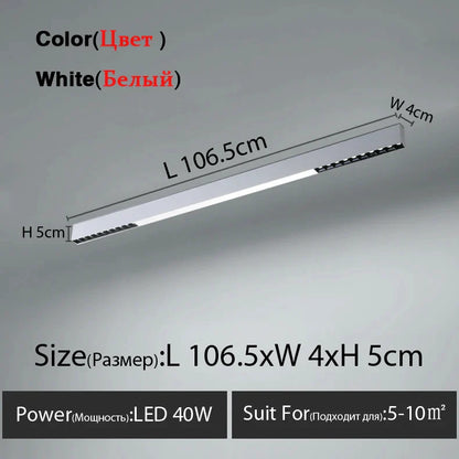 DecorBites™ LED Linear Ceiling Lamp for Living Room, Dining Room, Bedroom - Minimalist Design