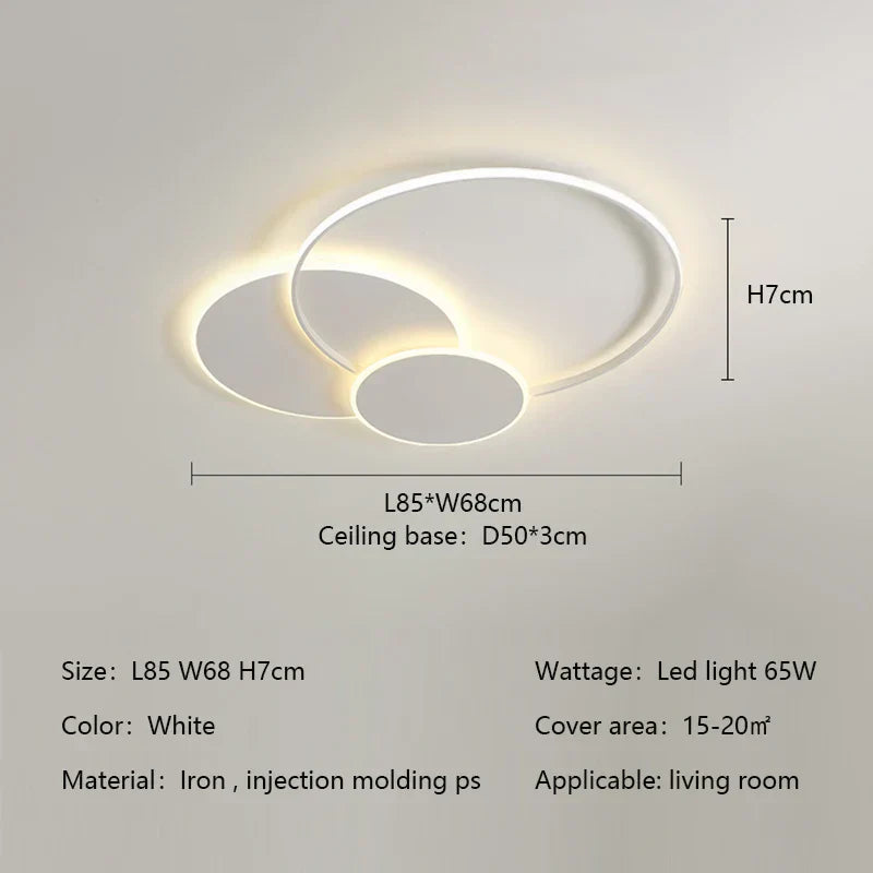 Decorbites™ Kreise LED Deckenleuchten Modernes Minimalismus Dimmbare Schlafzimmerlampenarmaturen