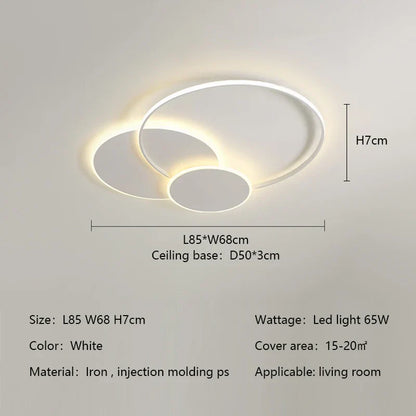 Decorbites™ Kreise LED Deckenleuchten Modernes Minimalismus Dimmbare Schlafzimmerlampenarmaturen