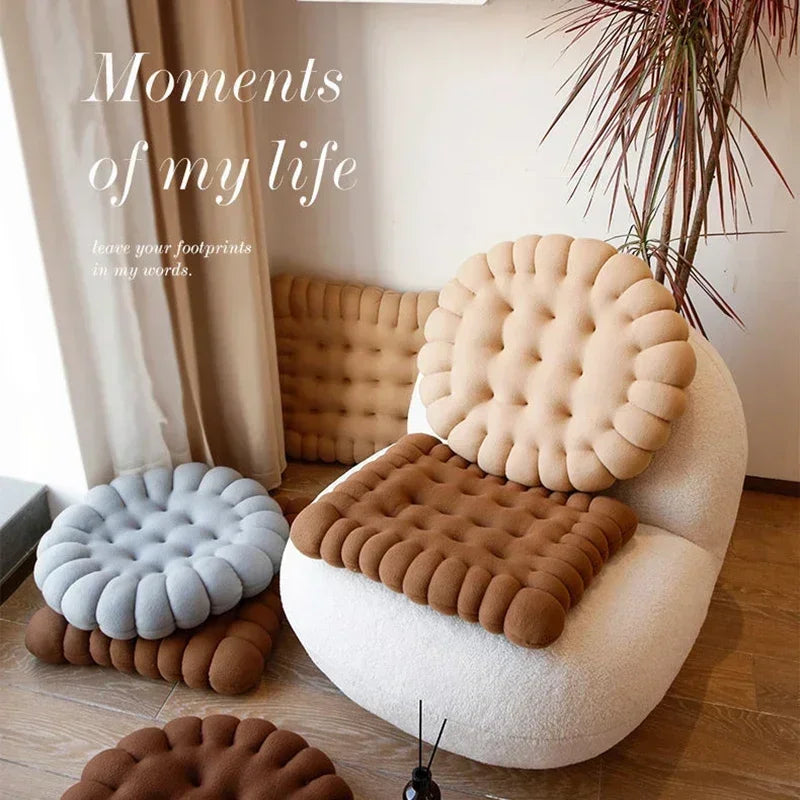 Decorbites™ Keks-Sofakissen: Weiches Sitzkissen für Stühle zur Heimdekoration und für das Wohnzimmer