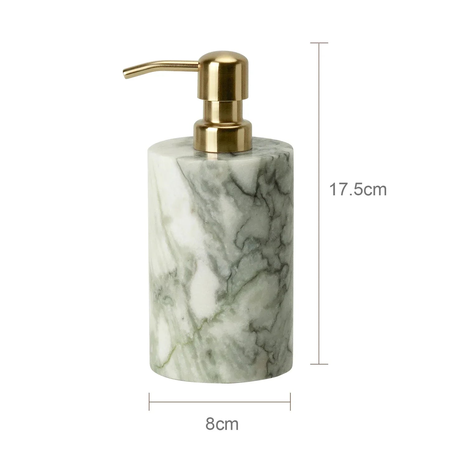 DecorBites™ Emerald Marble Bathroom Set Luxury Accessories Vanity Tray & Reed Diffuser