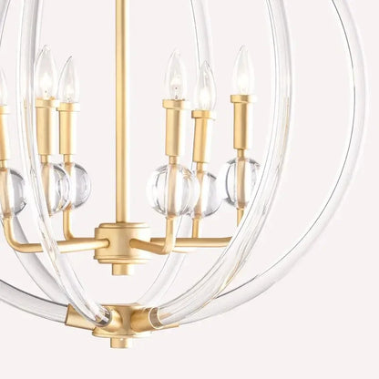 DecorBites™ Country Industrial Ball Chandelier for Home Decor, Bedroom, Living & Dining Room