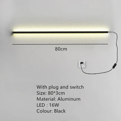 Decorbites™ LED-Wandleuchte Dimmer-Schalter Schwarz Gold Weiß Metall Wandlampen Schlafzimmer Ganglampe
