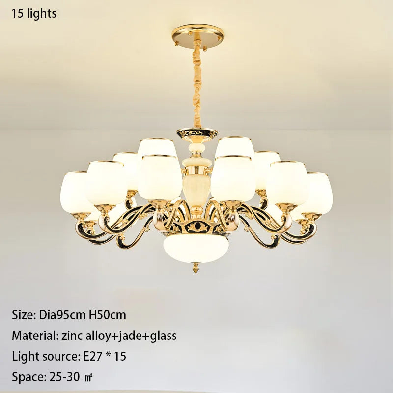 Crystal Jade Pendant Lamp