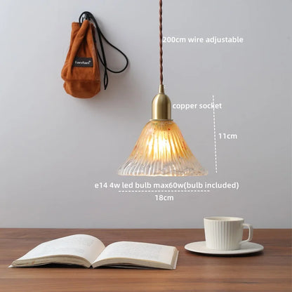 Decorbites™ Klar-Glas-LED-Kupfer-Hängelampe für moderne Heimdekoration.