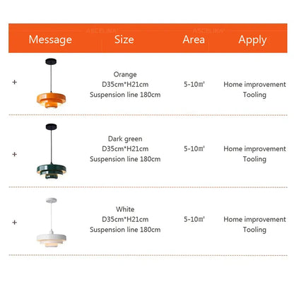 DecorBites™ Dark Green LED Pendant Light for Home Decor and Restaurant Fixtures