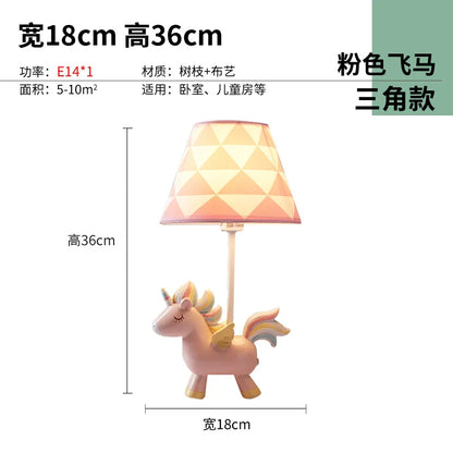 DecorBites™ LED Unicorn Table Lamp for Children's Room, Nordic Design Stand Light Lamparas