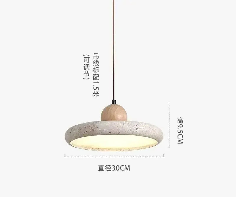 Nordic Travertine Stone Pendant Light