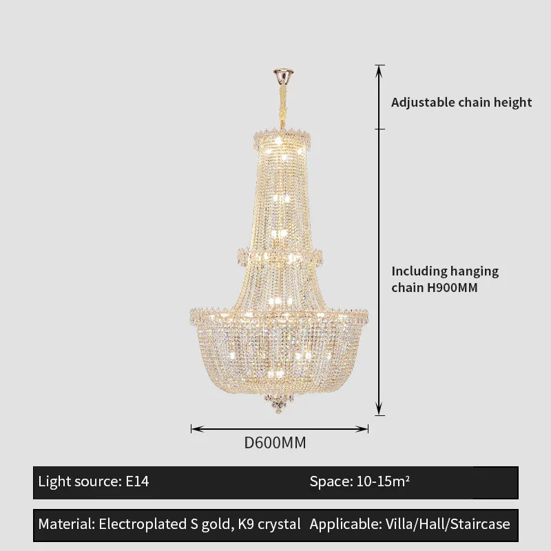 Decorbites™ Kristall-Duplex-Kronleuchter: Neues Lichtluxus-Modernes Design für Wohnzimmer & Halle