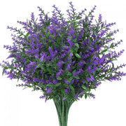 Lavender Plastic Grass Bouquet