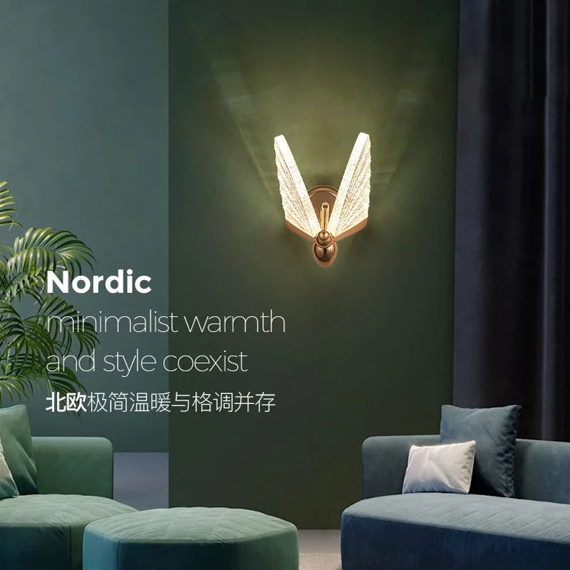 Decorbites™ LED-Schmetterlings-Wandleuchten für Schlafzimmer und Wohnzimmerdekoration, Innenleuchte