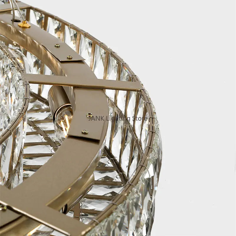 Decorbites™ K9-Kristall-Ring-Anhängerleuchte: Deluxe LED-Innenraumdekoration für Wohnzimmer, Schlafzimmer & Restaurant