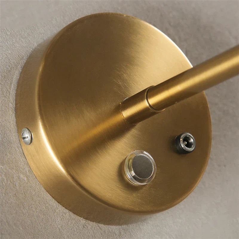 Decorbites™ Goldene Glas-Kugel-LED-Wandleuchten mit Touch-Schalter, modernes nordisches Dekor-Beleuchtung