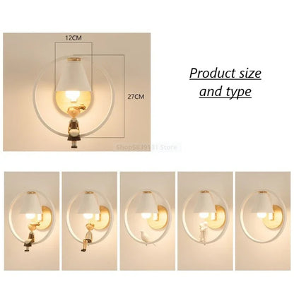 DecorBites™ Iron LED Wall Lamps for Living Room Bedroom Hotel Restuarant Aisle