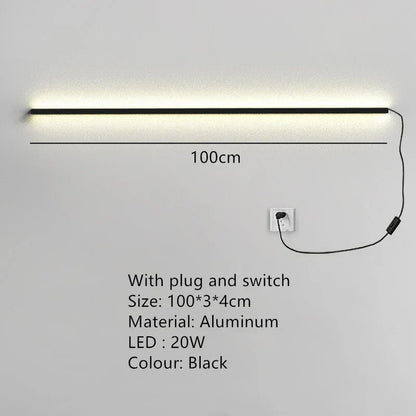Decorbites™ LED-Wandleuchte Dimmer-Schalter Schwarz Gold Weiß Metall Wandlampen Schlafzimmer Ganglampe