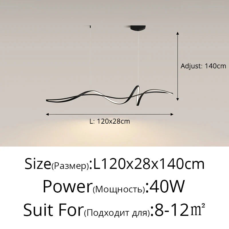 Modern Minimalist Aluminum LED Pendant Light